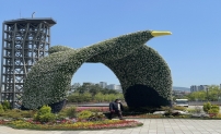 부산시민공원 봄꽃 조형물 8개테마 전시